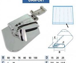 Приспособление для подгибки с кантом UMA-241 60-20-10 мм